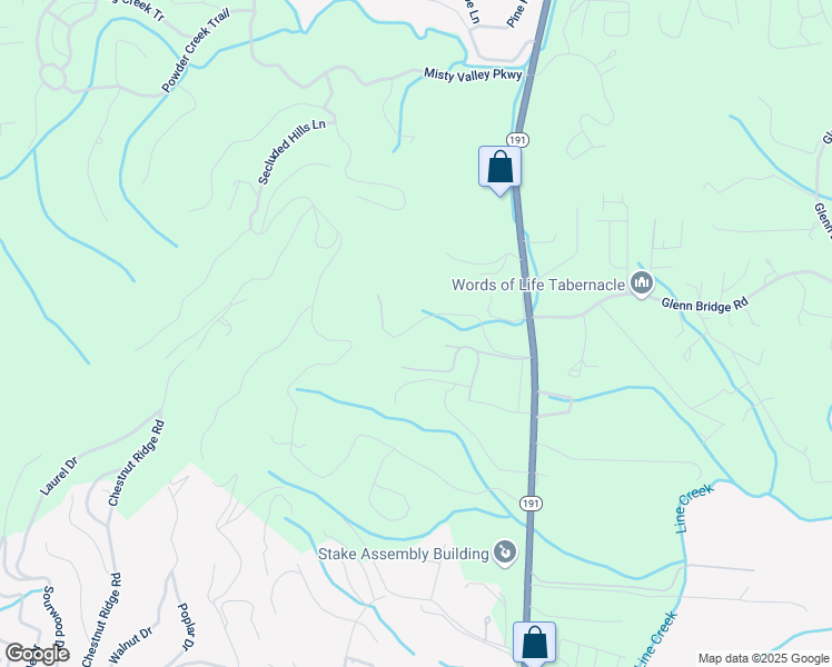 map of restaurants, bars, coffee shops, grocery stores, and more near 64 Crab Apple Lane in Arden