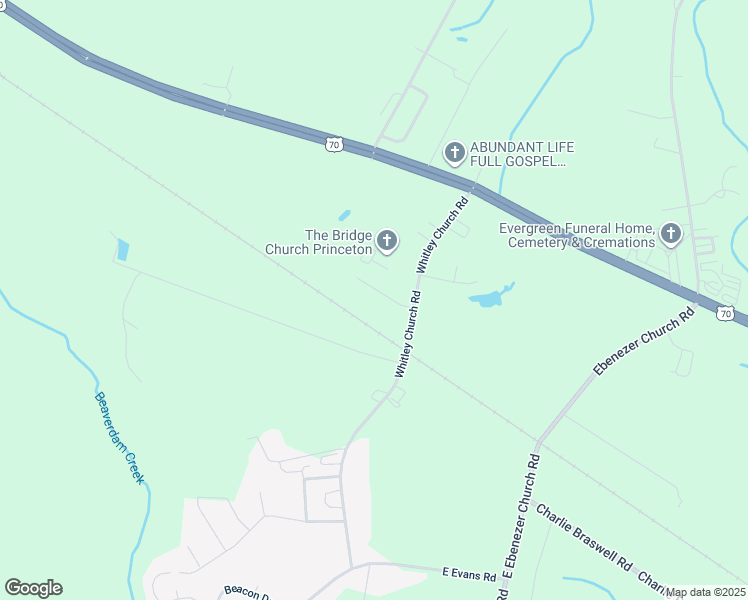 map of restaurants, bars, coffee shops, grocery stores, and more near 108 Minnie Drive in Princeton