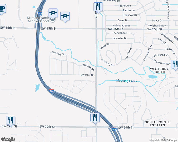 map of restaurants, bars, coffee shops, grocery stores, and more near 2105 Birch Creek Ave in Yukon