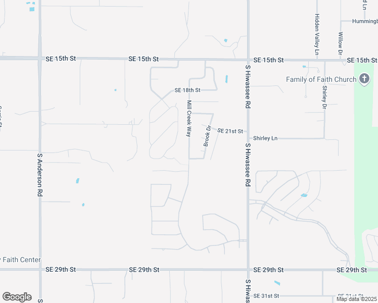 map of restaurants, bars, coffee shops, grocery stores, and more near 2221 Mill Creek Way in Choctaw