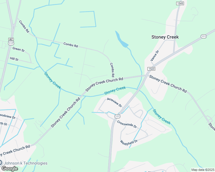 map of restaurants, bars, coffee shops, grocery stores, and more near 582 Stoney Creek Church Road in Goldsboro