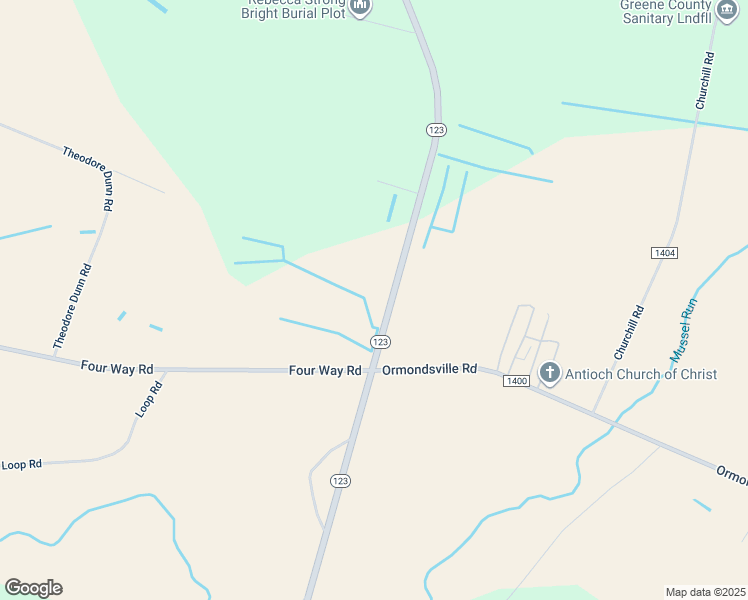 map of restaurants, bars, coffee shops, grocery stores, and more near 1669 North Carolina 123 in Hookerton