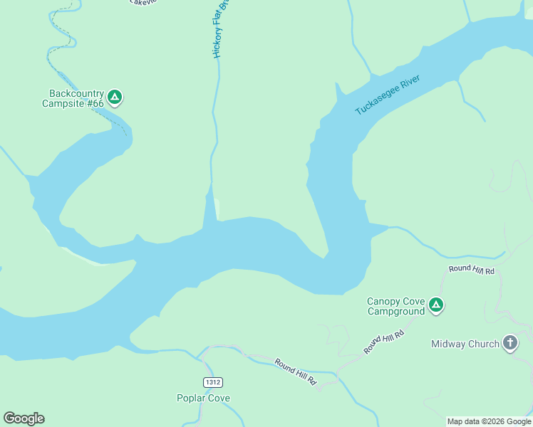 map of restaurants, bars, coffee shops, grocery stores, and more near 2126 Round Hill Road in Bryson City