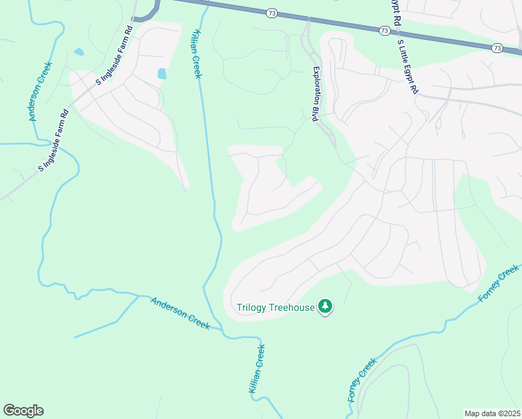 map of restaurants, bars, coffee shops, grocery stores, and more near 427 Granite Lake Court in Stanley
