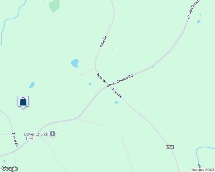 map of restaurants, bars, coffee shops, grocery stores, and more near Dover Church Road in Seagrove