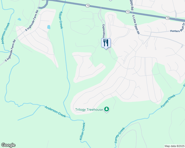 map of restaurants, bars, coffee shops, grocery stores, and more near Granite Lake Court in Denver