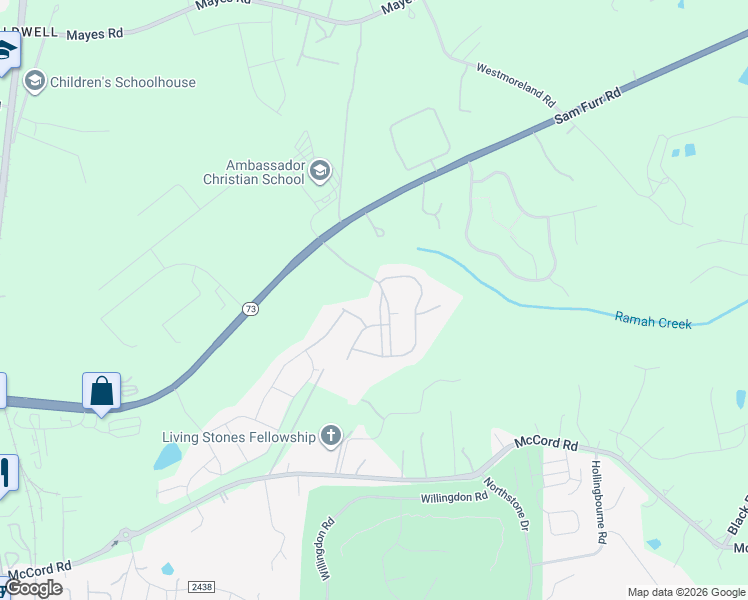 map of restaurants, bars, coffee shops, grocery stores, and more near 11910 Sam Furr Road in Huntersville