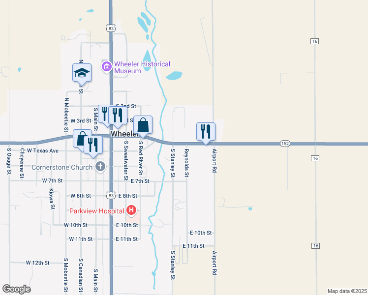 map of restaurants, bars, coffee shops, grocery stores, and more near 500 Reynolds Street in Wheeler