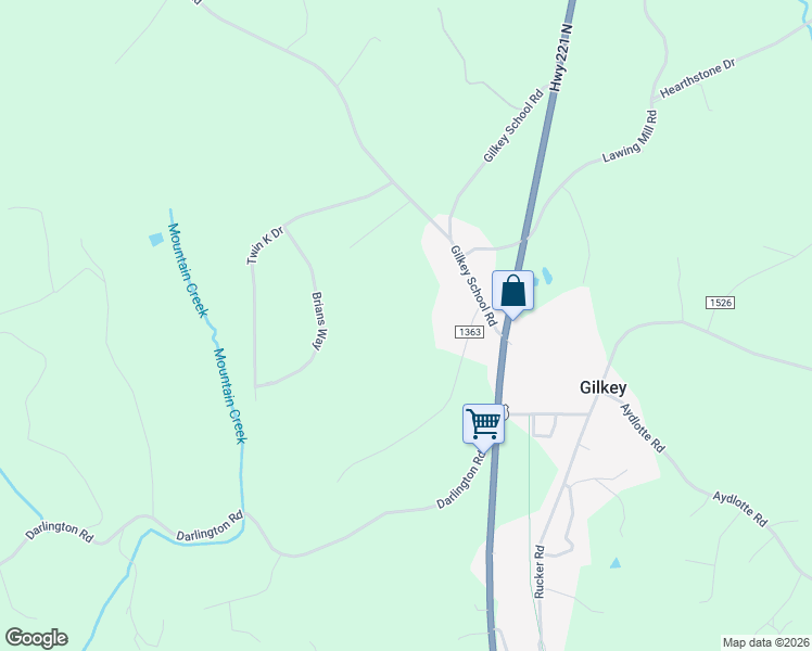 map of restaurants, bars, coffee shops, grocery stores, and more near 110 Sorrells Road in Rutherfordton