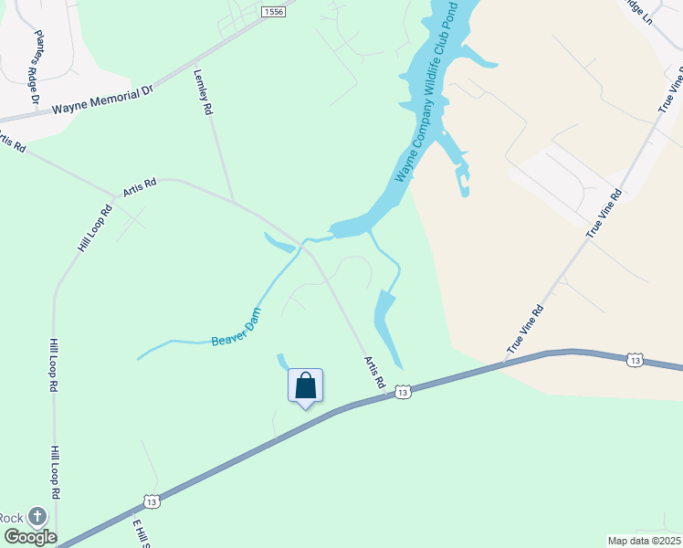 map of restaurants, bars, coffee shops, grocery stores, and more near 102 Wilderness Drive in Pikeville