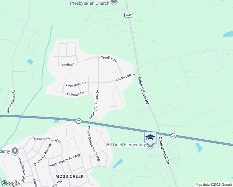 map of restaurants, bars, coffee shops, grocery stores, and more near 2230 Prairie Road in Concord