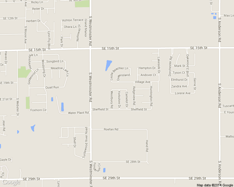 map of restaurants, bars, coffee shops, grocery stores, and more near 2031 Yorkshire Drive in Midwest City