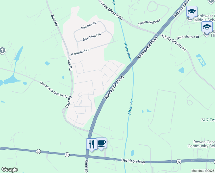 map of restaurants, bars, coffee shops, grocery stores, and more near 2246 Red Birch Way in Concord