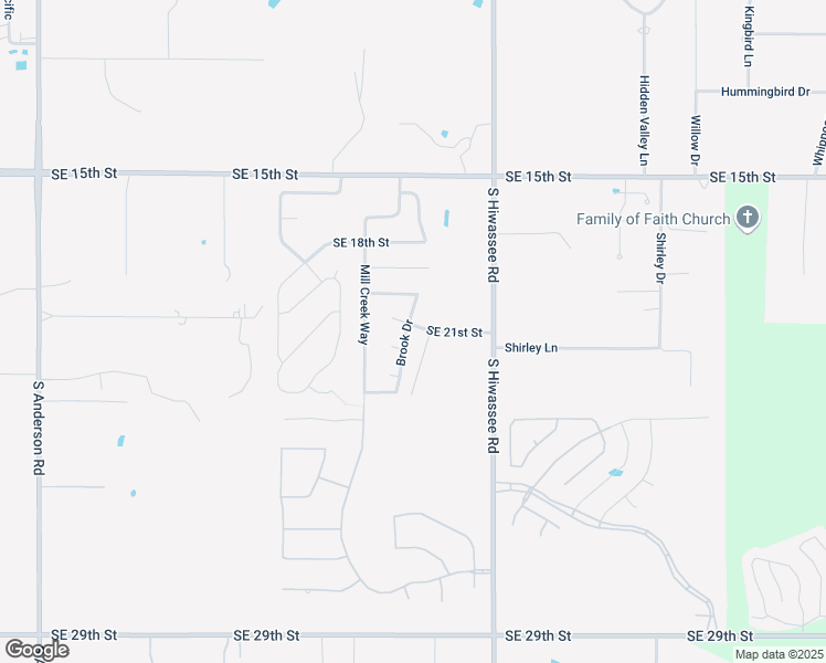 map of restaurants, bars, coffee shops, grocery stores, and more near 2150 Brook Drive in Choctaw