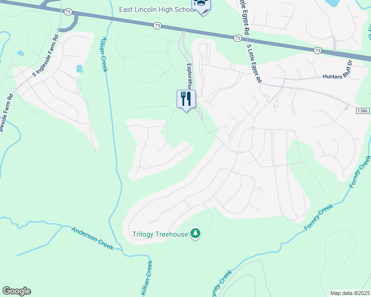map of restaurants, bars, coffee shops, grocery stores, and more near Granite Lake Court in Denver
