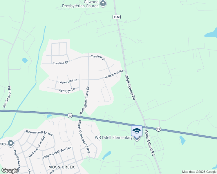 map of restaurants, bars, coffee shops, grocery stores, and more near 2230 Prairie Road in Concord