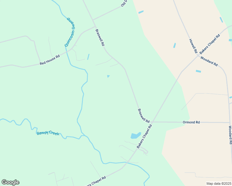 map of restaurants, bars, coffee shops, grocery stores, and more near 2166 Braswell Road in Smithfield