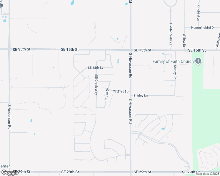 map of restaurants, bars, coffee shops, grocery stores, and more near 2122 Brook Drive in Choctaw