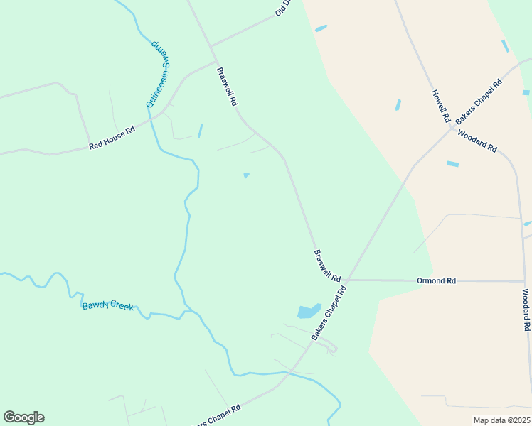 map of restaurants, bars, coffee shops, grocery stores, and more near 2166 Braswell Road in Smithfield