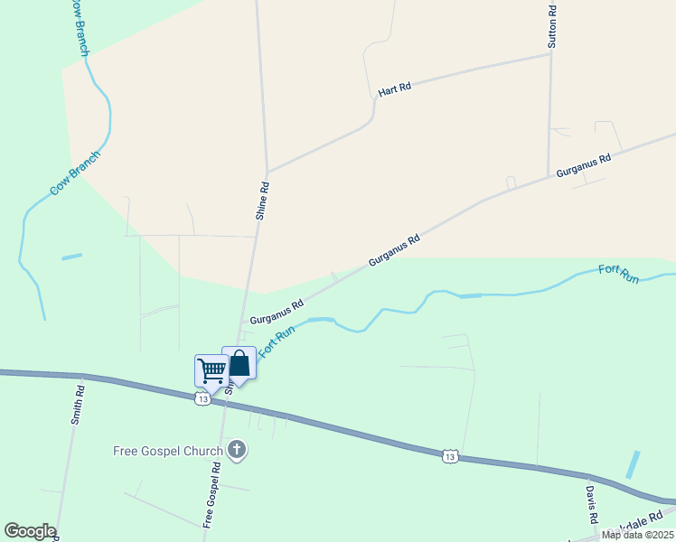 map of restaurants, bars, coffee shops, grocery stores, and more near 2784 Gurganus Road in Snow Hill