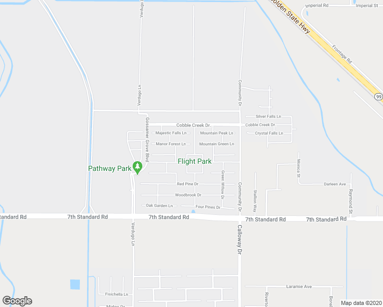 map of restaurants, bars, coffee shops, grocery stores, and more near 9402 Mountain Green Lane in Shafter