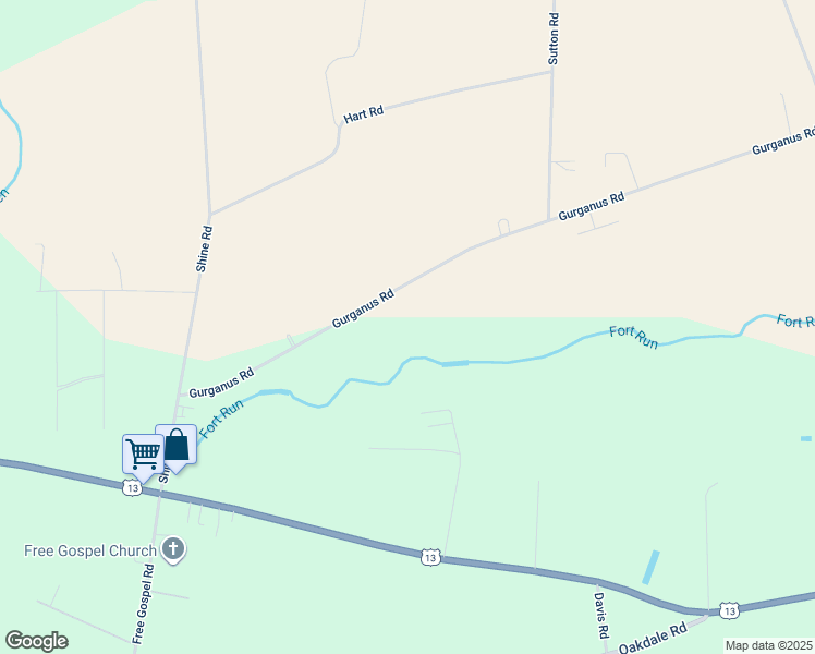 map of restaurants, bars, coffee shops, grocery stores, and more near 2533 Gurganus Road in Snow Hill