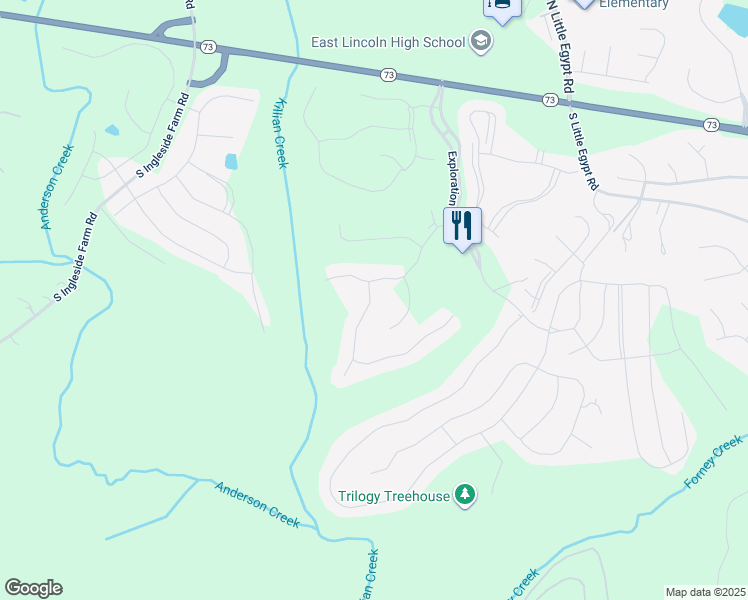 map of restaurants, bars, coffee shops, grocery stores, and more near 119 Chimney Rock Court in Denver