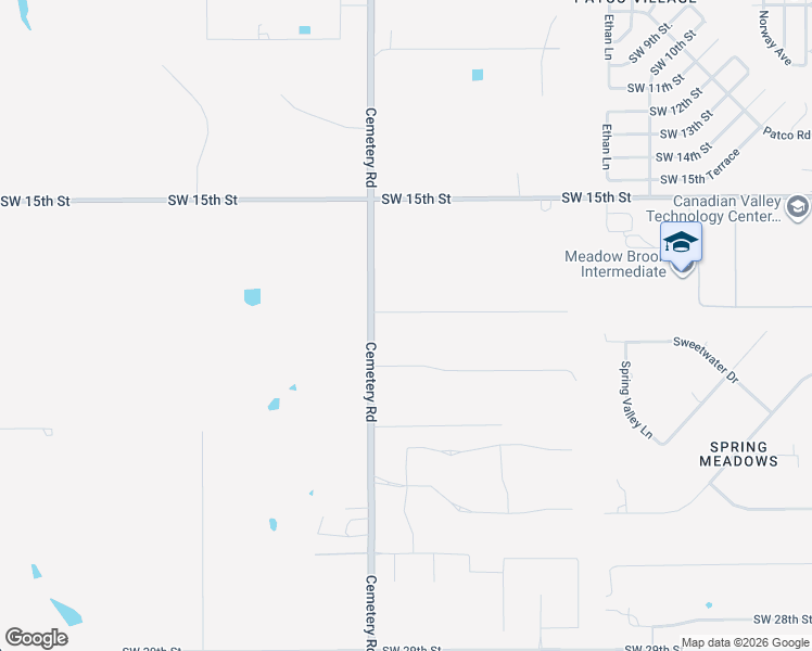 map of restaurants, bars, coffee shops, grocery stores, and more near 1900 Cemetery Road in Yukon