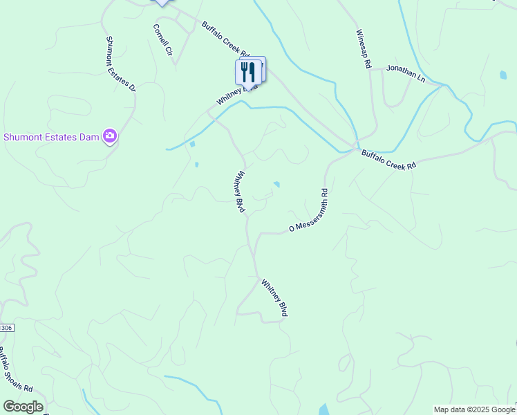 map of restaurants, bars, coffee shops, grocery stores, and more near 124 Bent Creek Court in Lake Lure