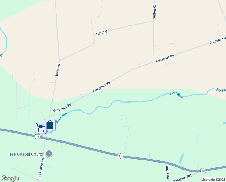 map of restaurants, bars, coffee shops, grocery stores, and more near 2533 Gurganus Road in Snow Hill