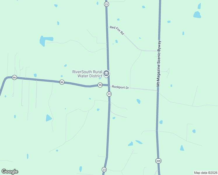 map of restaurants, bars, coffee shops, grocery stores, and more near 2535 Arkansas 23 in Ozark