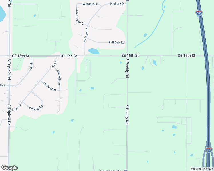 map of restaurants, bars, coffee shops, grocery stores, and more near 1901 South Peebly Road in Choctaw