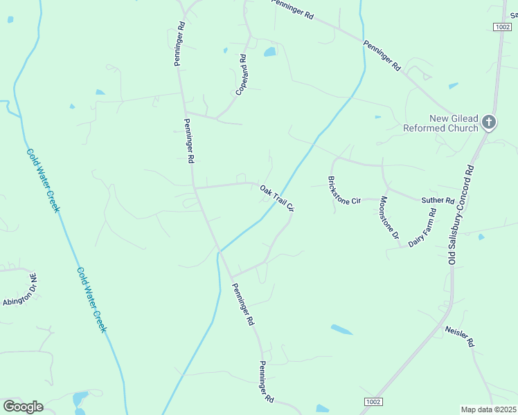 map of restaurants, bars, coffee shops, grocery stores, and more near 1008 Oak Trail Circle in Concord