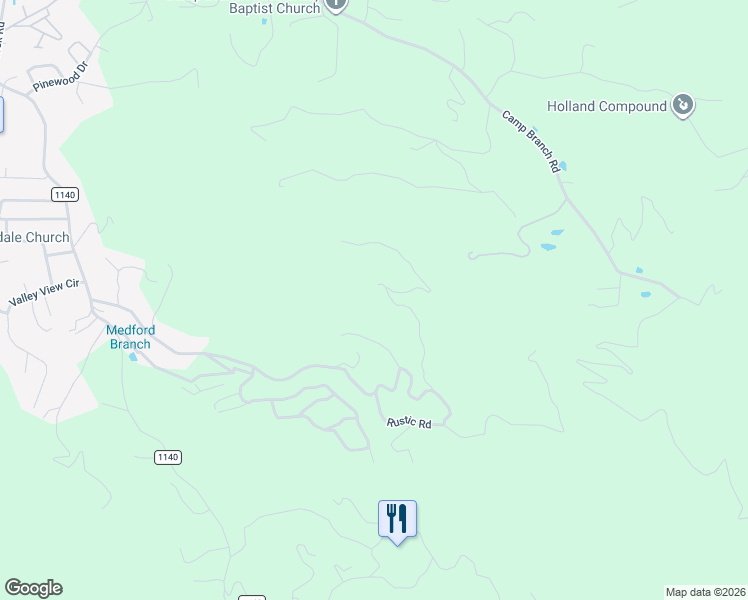 map of restaurants, bars, coffee shops, grocery stores, and more near 1359 Springbrook Farm Road in Waynesville