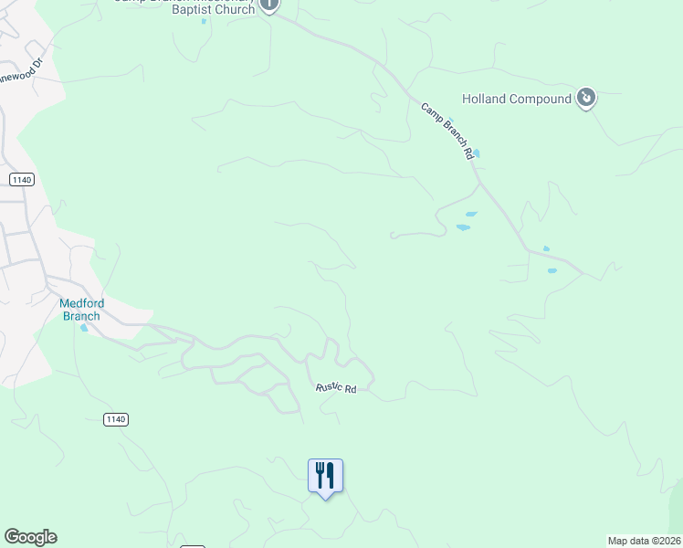 map of restaurants, bars, coffee shops, grocery stores, and more near 1364 Springbrook Farm Road in Waynesville