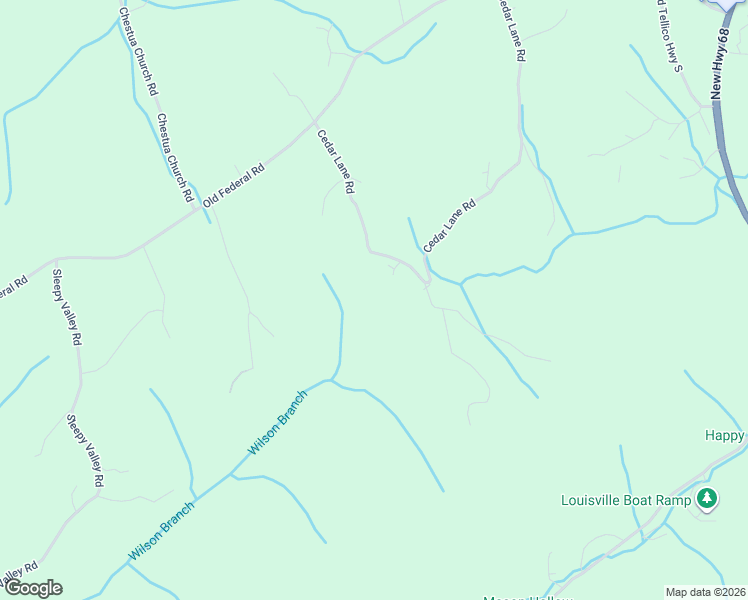 map of restaurants, bars, coffee shops, grocery stores, and more near 339 Cedar Lane Road in Madisonville