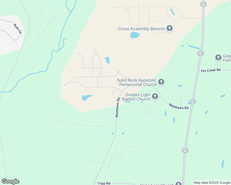 map of restaurants, bars, coffee shops, grocery stores, and more near 35 Nolan Court in Lillington