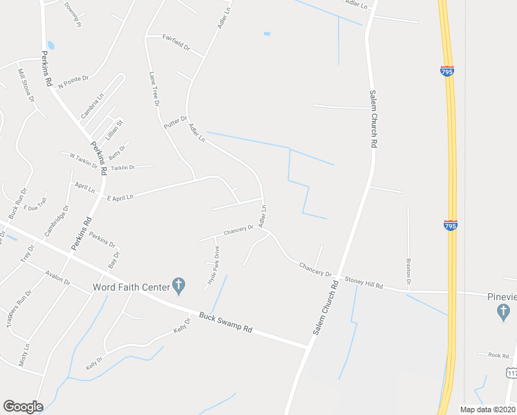 map of restaurants, bars, coffee shops, grocery stores, and more near 106 Helms Drive in Goldsboro