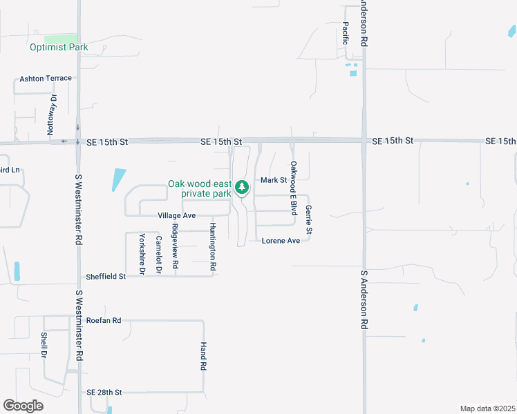 map of restaurants, bars, coffee shops, grocery stores, and more near 11607 Elmhurst Drive in Midwest City