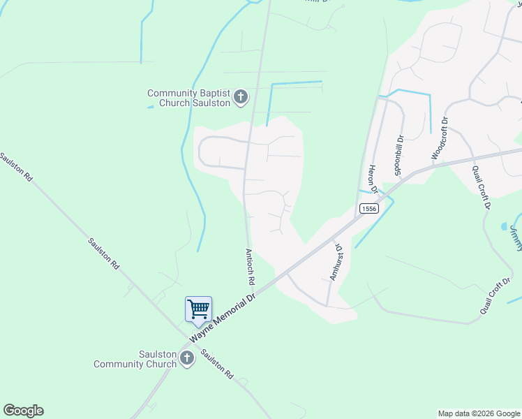 map of restaurants, bars, coffee shops, grocery stores, and more near 116-420 Musgrave Road in Goldsboro
