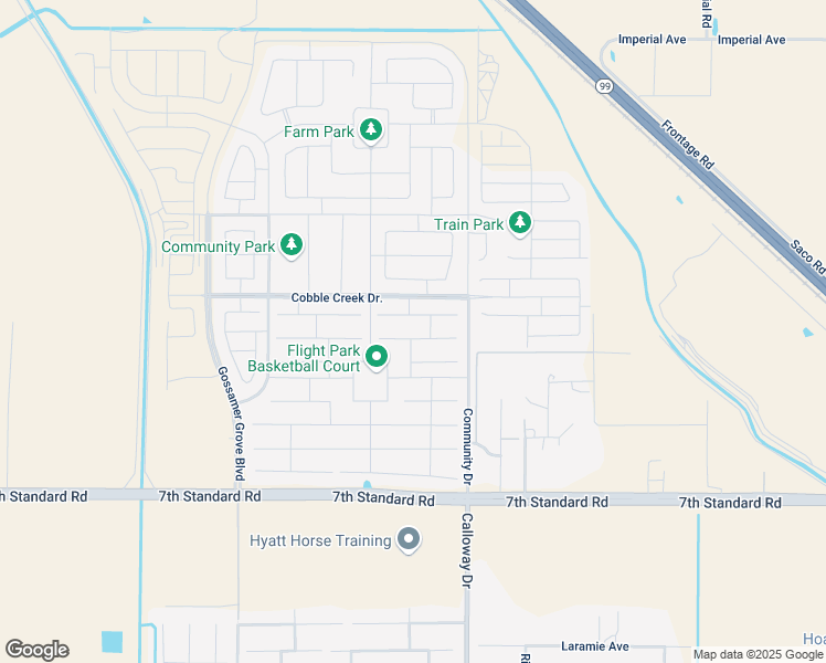map of restaurants, bars, coffee shops, grocery stores, and more near 9500 Mountain Green Lane in Shafter