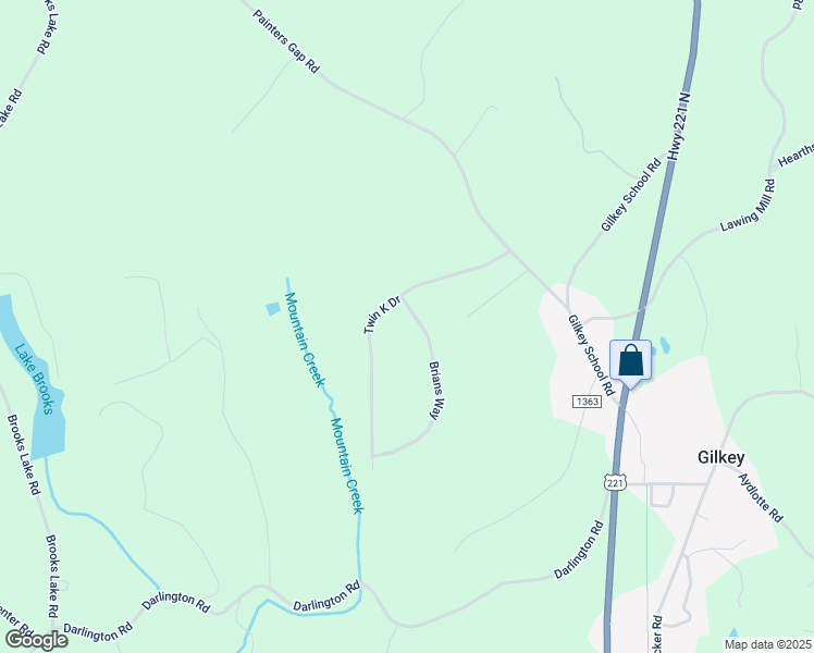 map of restaurants, bars, coffee shops, grocery stores, and more near 112 Brians Way in Rutherfordton