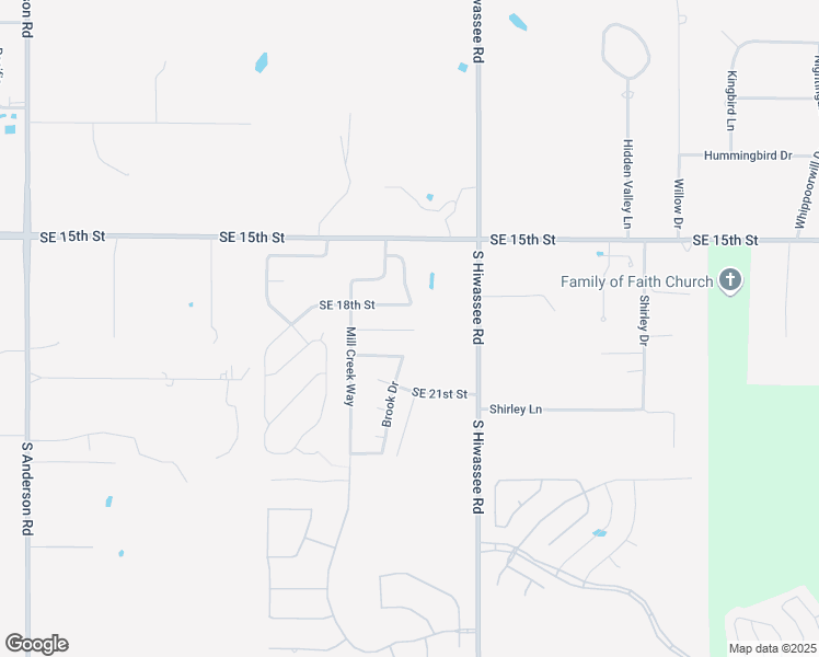map of restaurants, bars, coffee shops, grocery stores, and more near 12827 Southeast 19th Street in Choctaw