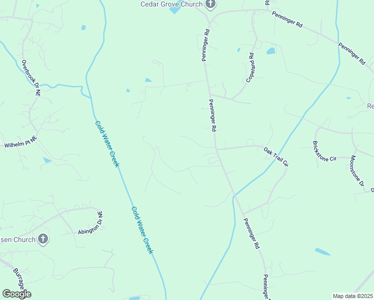 map of restaurants, bars, coffee shops, grocery stores, and more near 2307 Penninger Road in Concord