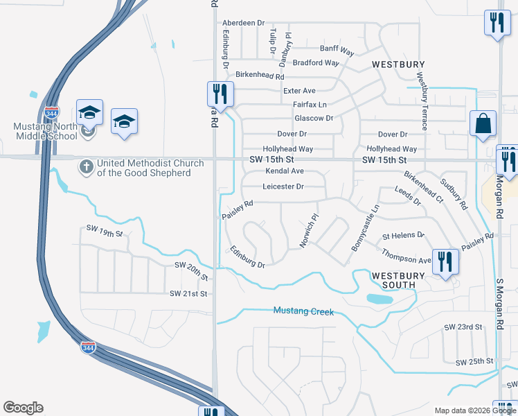 map of restaurants, bars, coffee shops, grocery stores, and more near 1902 Lankestar Way in Yukon