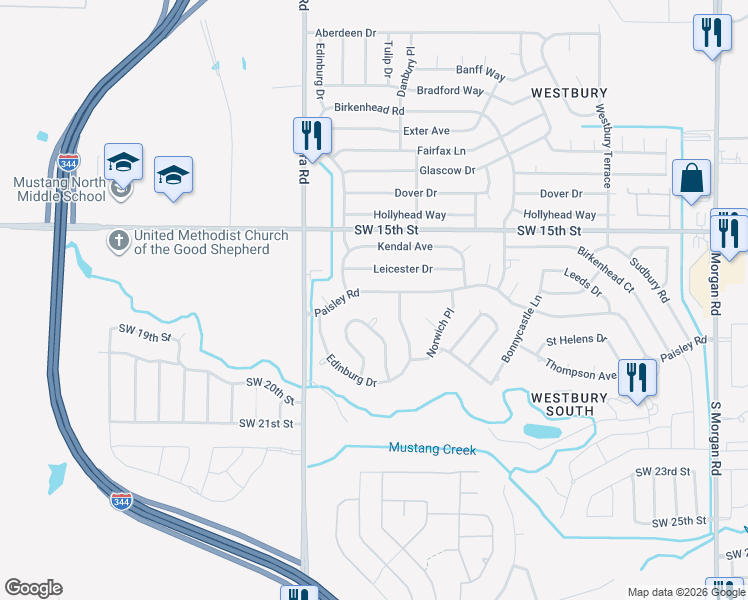 map of restaurants, bars, coffee shops, grocery stores, and more near 1902 Lankestar Way in Yukon