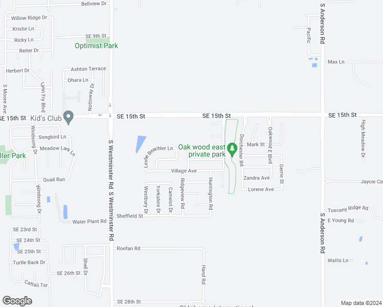 map of restaurants, bars, coffee shops, grocery stores, and more near 1970 Townsend Court in Midwest City