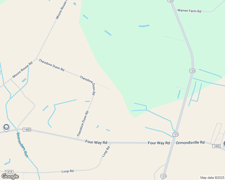 map of restaurants, bars, coffee shops, grocery stores, and more near 478 Theodore Dunn Road in Hookerton