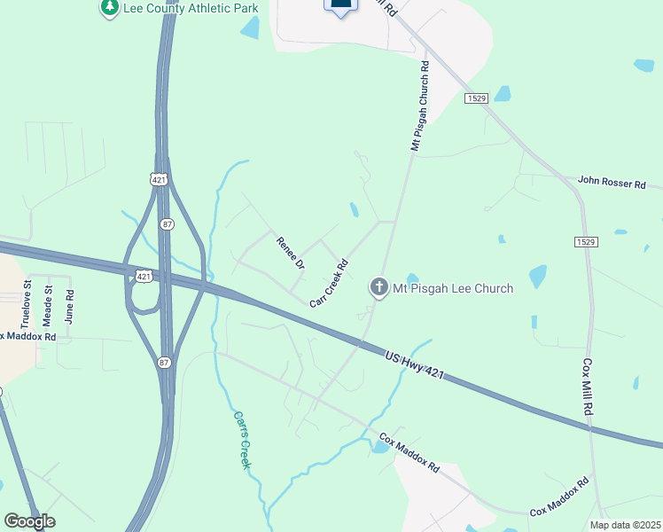 map of restaurants, bars, coffee shops, grocery stores, and more near 3412 Evers Avenue in Sanford