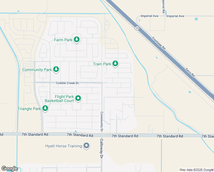 map of restaurants, bars, coffee shops, grocery stores, and more near 9614 Silver Falls Lane in Bakersfield